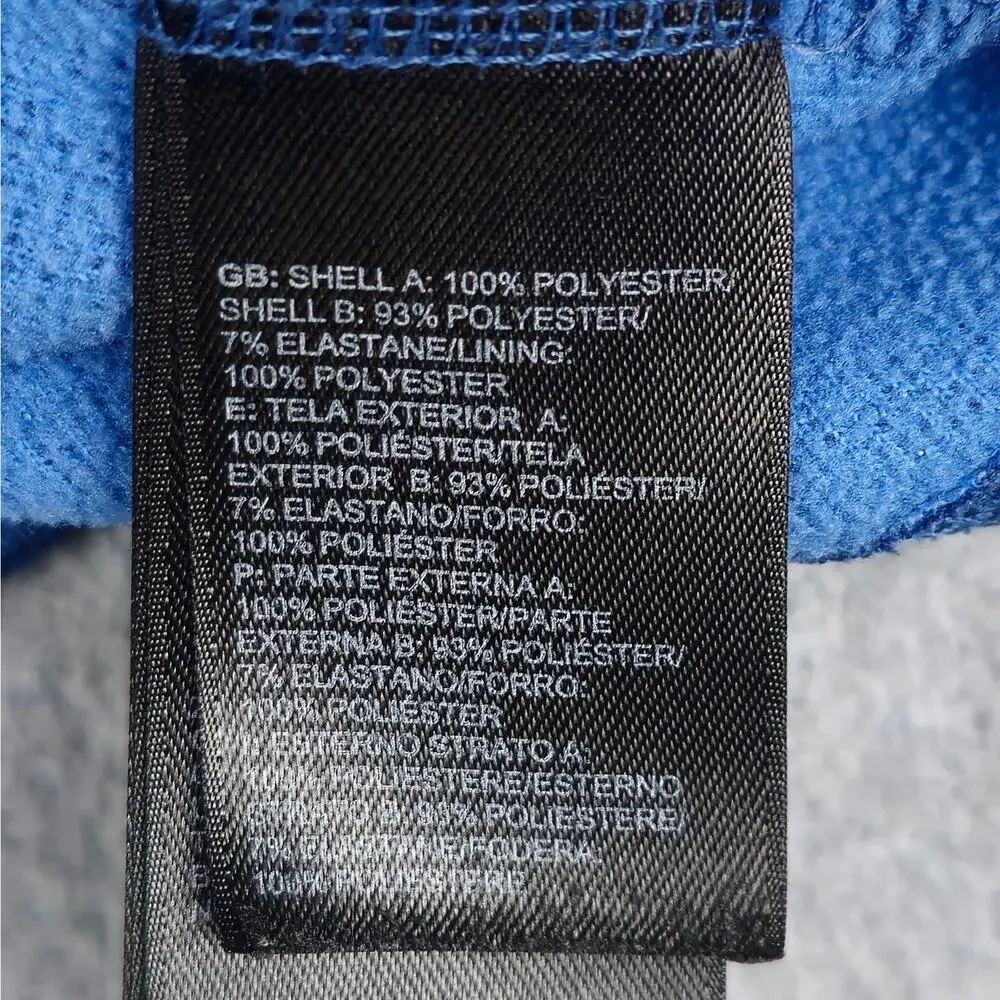 The North Face Mens Medium Blue Canyonlands 1/2 Zip Fleece Jacket